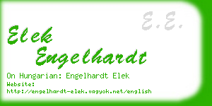 elek engelhardt business card